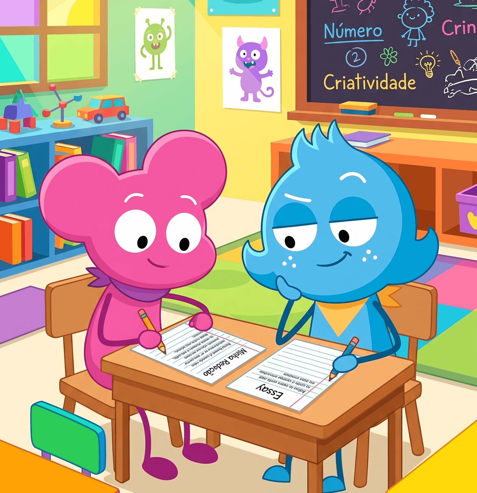 Interface de essays da Hop On Academy
