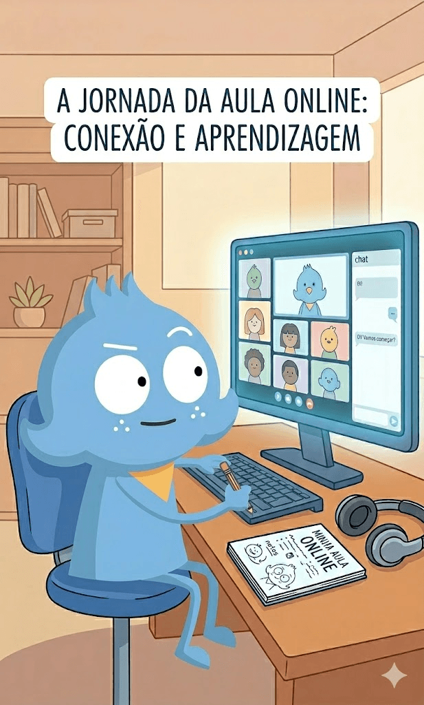 Ilustração de aula STEAM na Hop On Academy